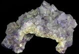 Cubic, Purple Fluorite Crystal Cluster - China #73943-2